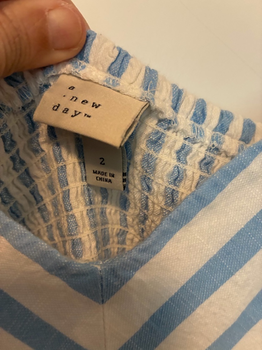 a new day Blue and White Striped V-Neck Midi Dress - Picture 6 of 7